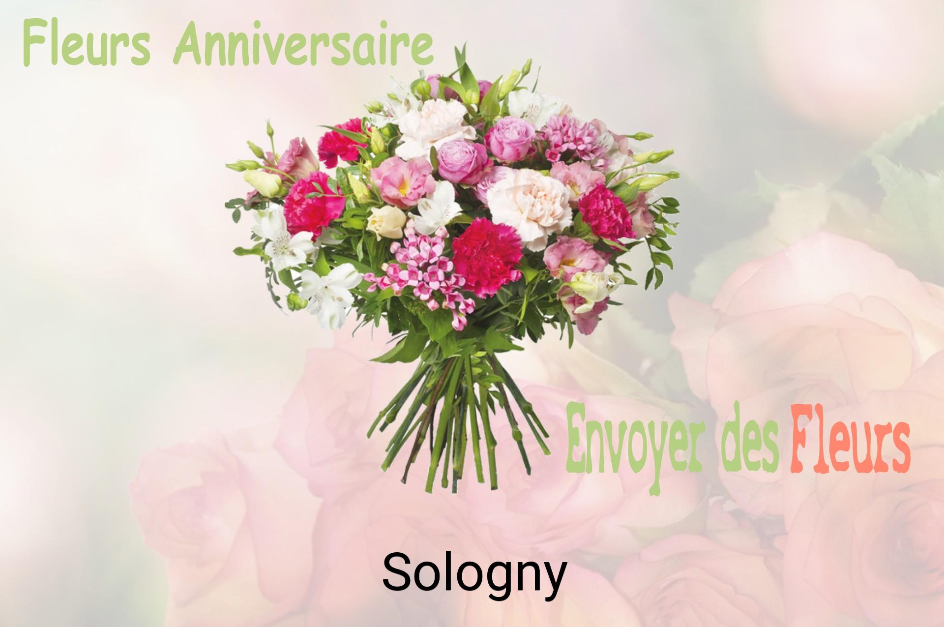 Bouquet de fleurs d’anniversaire livré à Sologny